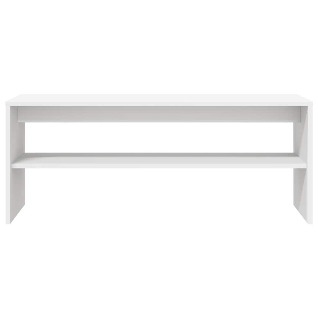 NNEVL TV Cabinet White 100x40x40 cm Engineered Wood