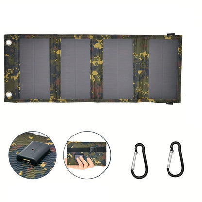 NNETM Portable Foldable Camouflage Solar Panel Charger