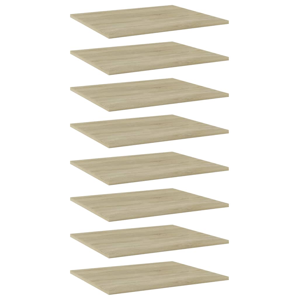 NNEVL Bookshelf Boards 8 pcs Sonoma Oak 60x50x1.5 cm Chipboard