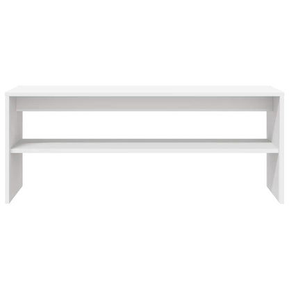NNEVL TV Cabinet White 100x40x40 cm Engineered Wood