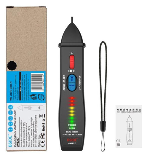 Non-contact Voltage Detector indicator AVD07 Smart Electric Pen Tester Live/Neutral wire distinction Continuity check NCV